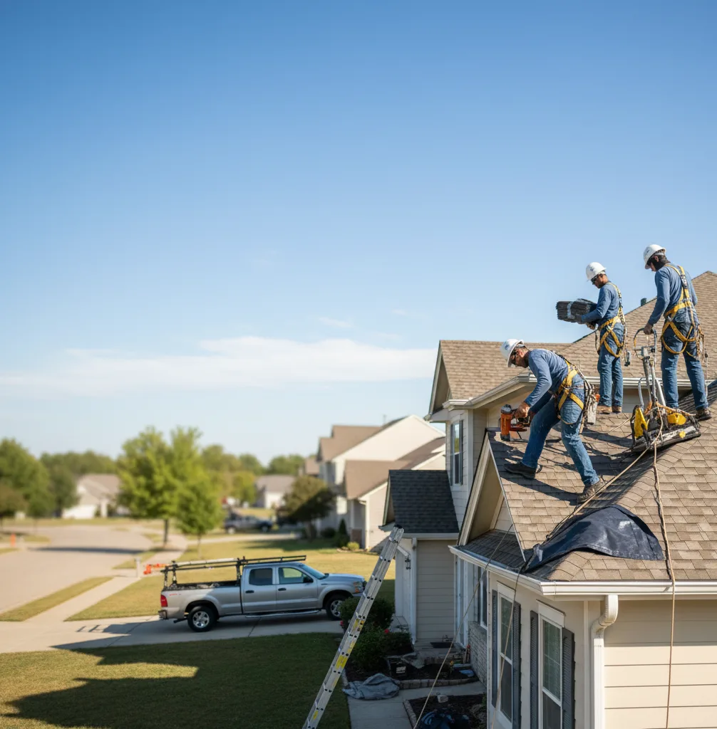 Roof Repair in Center Ridge